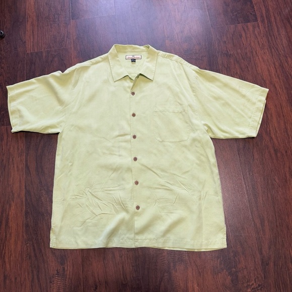 Tommy Bahama Mint 100% Silk short sleeve button down Shirt XL - Picture 4 of 14